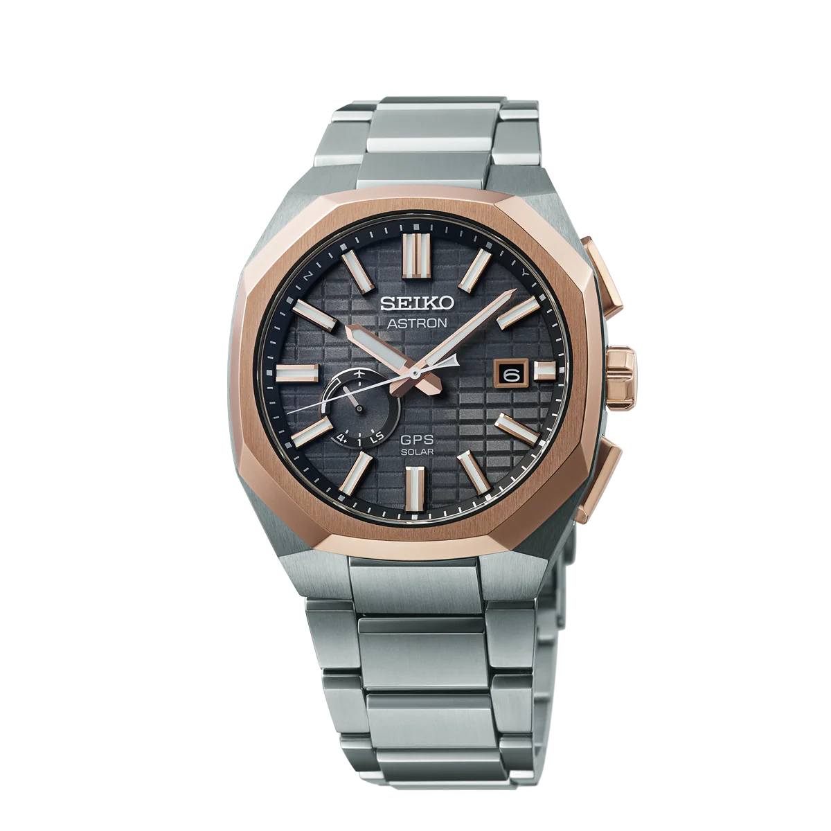 Astron GPS Solar Rose Gold Crystal Box - SSJ014J1