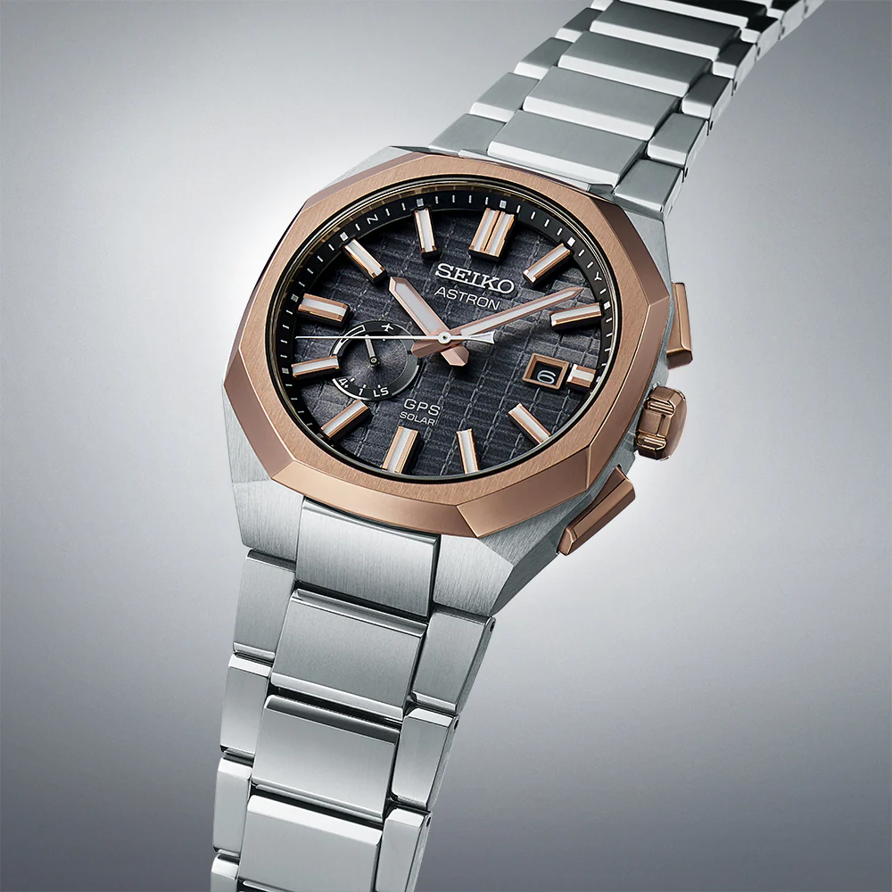 Astron GPS Solar Rose Gold Crystal Box - SSJ014J1 - Image 2