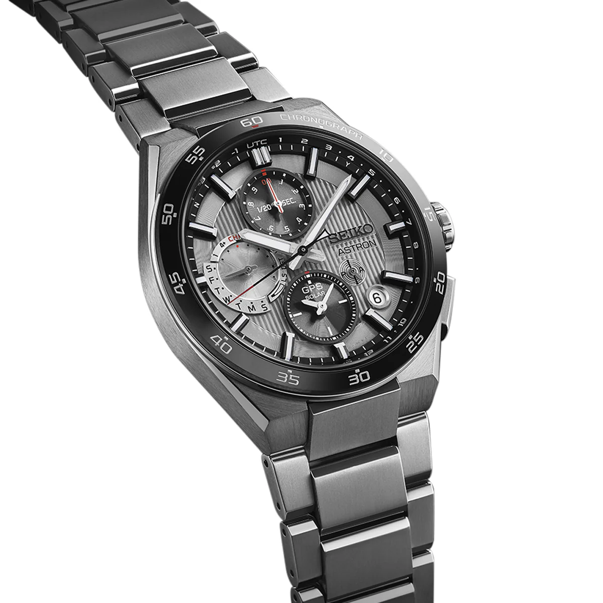 Astron ‘Silvery Night’ 5X GPS Solar Chronograph - SSH153J1 - Image 2